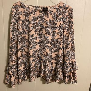 Feminine and pretty Pink Blouse by Worthington